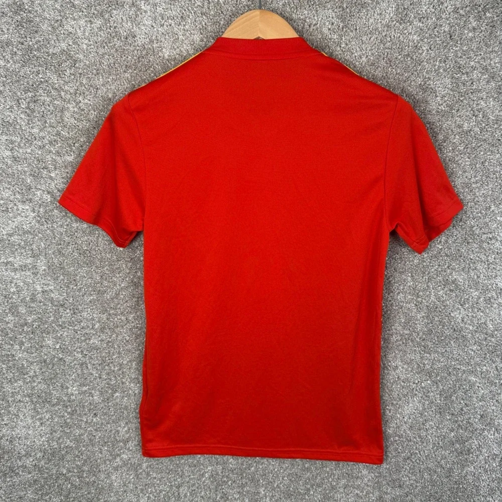 Adidas Spain National Team Soccer Jersey Red Yellow Mens XS Climalite